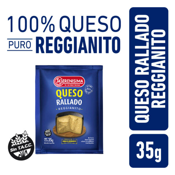QUESO RALLADO SOBRE 35G SIN TACC LA SERENISIMA