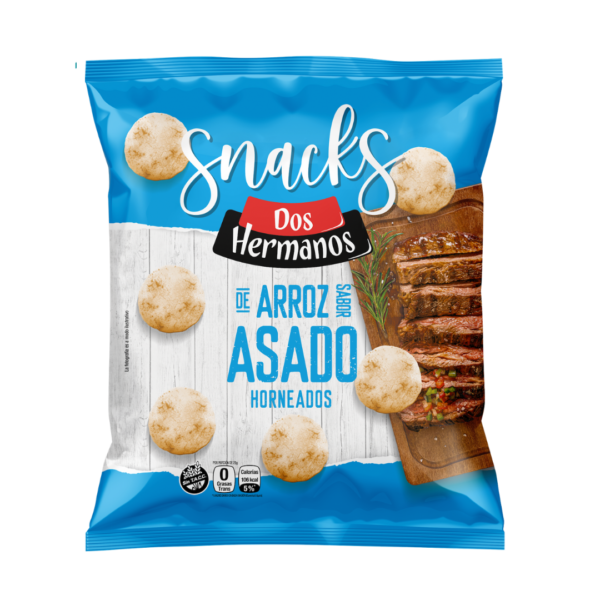 SNACKS DE ARROZ SABOR ASADO SIN TACC DOS HERMANOS